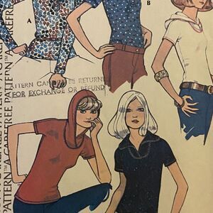 McCalls 4322 Pattern Miss Medium 20 Vintage Pullover Hooded Knit Boho Streetwear